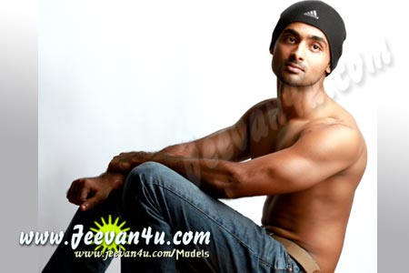 Tom India male glamour model pics